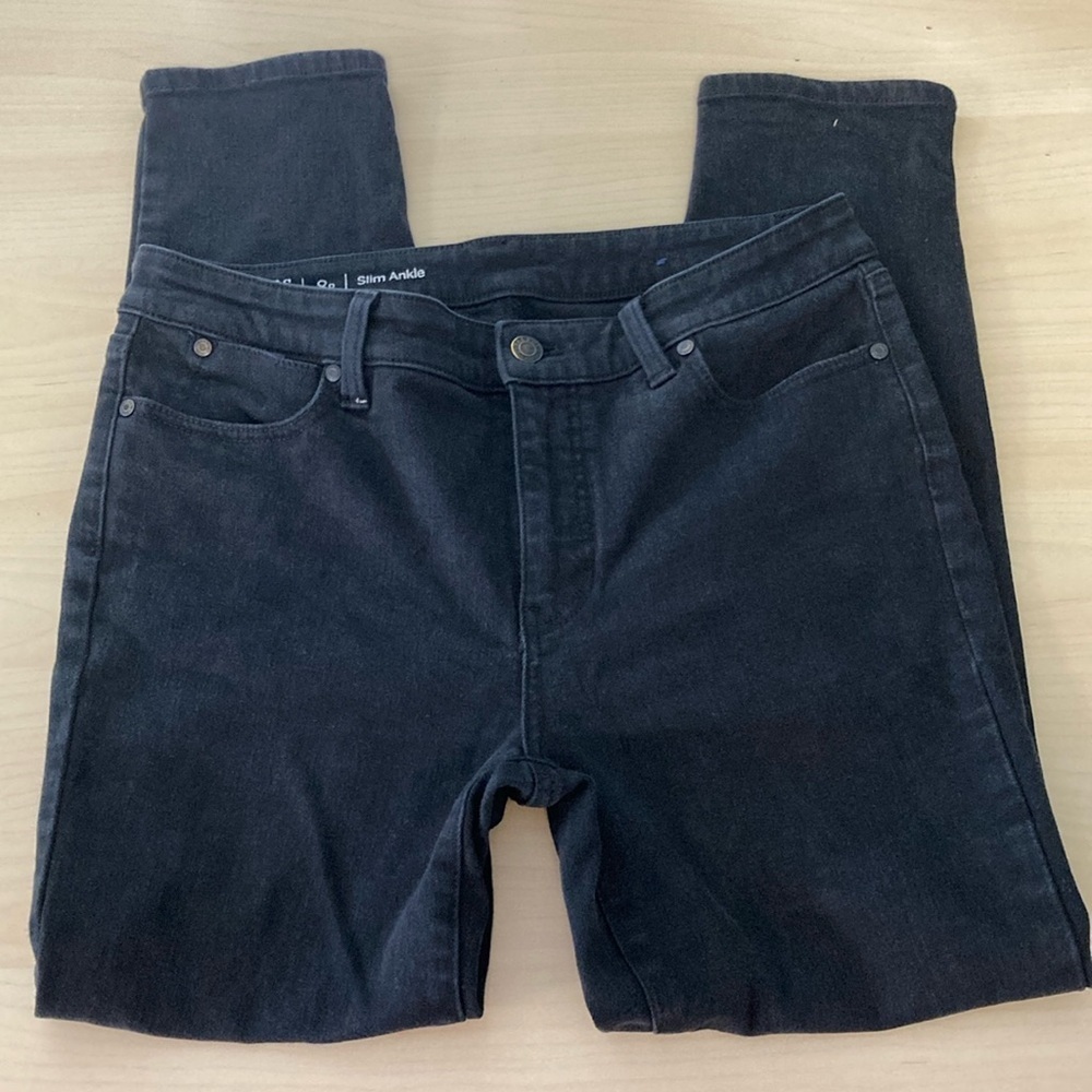 Talbots flawless style PETITE black jeans slim ankle